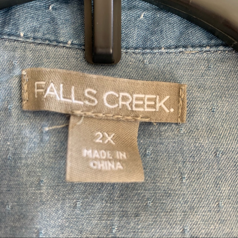 NWT FALLS CREEK Size 2X Denim Dress - Picture 5 of 6